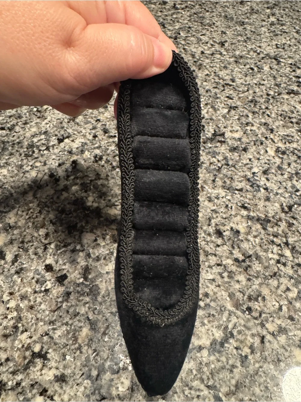 Hobby Lobby Black Suede Decorative High Heel Jewelry Holder